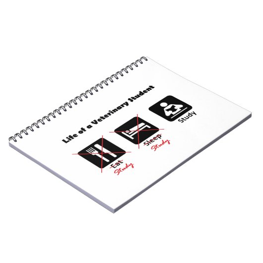 Leben eines Tierarzt-Studenten-Notizbuches Notizblock (Linke Seite)