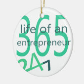 Leben eines Unternehmers Keramik Ornament (Links)