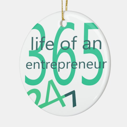 Leben eines Unternehmers Keramik Ornament (Links)