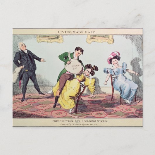 Leben einfach gemacht: Verordnung für das Schelten Postkarte (Vorderseite)