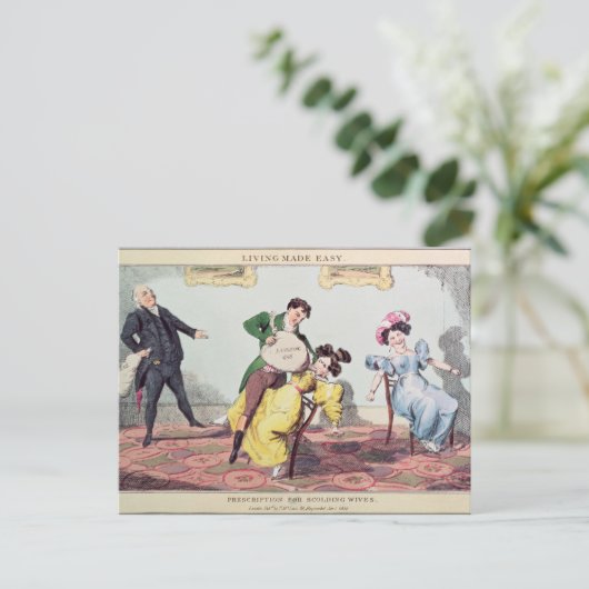 Leben einfach gemacht: Verordnung für das Schelten Postkarte (Stehend Vorderseite)