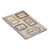 Leben einfach, träumen groß, dankbar sein, Live-Li Notizblock (Rechte Seite)