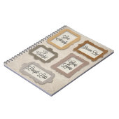 Leben einfach, träumen groß, dankbar sein, Live-Li Notizblock (Linke Seite)