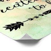 Leben: Entdecken, wer Gott Sie zum Zitat gemacht h Poster (Ecke)