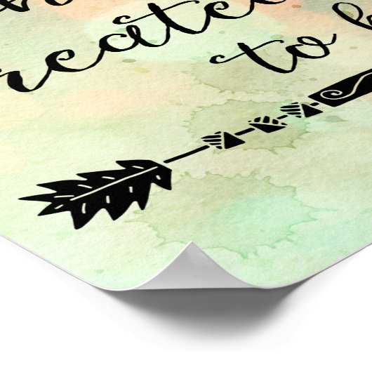 Leben: Entdecken, wer Gott Sie zum Zitat gemacht h Poster (Ecke)