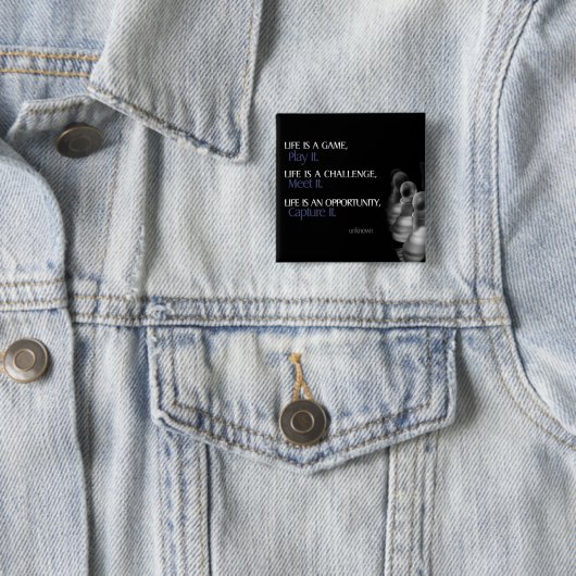 Leben-Erfolgs-inspirierend Knopf Button (Beispiel)