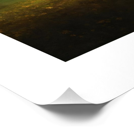 "Leben erhalten: Baumposter mit Inspirierend Botsc Poster (Ecke)