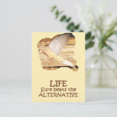 LEBEN - Flying Dove Postkarte (Stehend Vorderseite)