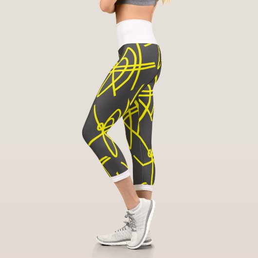 Leben. Fokus. Abstrakte Art Minimalismus Leggings (Links)