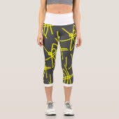 Leben. Fokus. Abstrakte Art Minimalismus Leggings (Vorderseite)