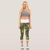 Leben. Fokus. Abstrakte Art Minimalismus Leggings (Vorderseite)
