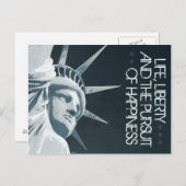 Leben, Freiheit, Glück Postkarte (Vorne/Hinten)