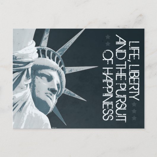 Leben, Freiheit, Glück Postkarte (Vorderseite)