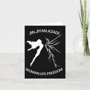 Leben Freiheit Iran Feministisch Vintage Jin Jiyan Karte
