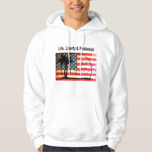 Leben Freiheit & Pickleball Lustige Patriotische K Hoodie