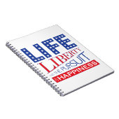 Leben, Freiheit und das Streben nach Glück Notizblock (Rechte Seite)