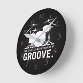 Leben, Freiheit und das Streben nach Groove Drum S Runde Wanduhr (Winkel)