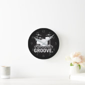 Leben, Freiheit und das Streben nach Groove Drum S Runde Wanduhr (Zuhause)