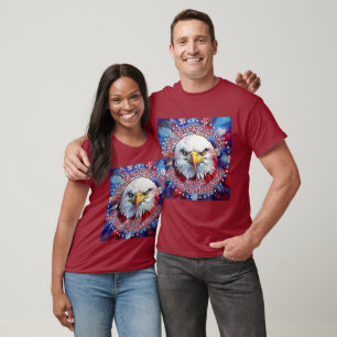 Leben, Freiheit und das Streben nach Roter Adler F T-Shirt