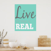 Leben für das, was wirklich Typografie Poster ist (Küche)