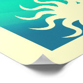 Leben für den Strand Poster (Ecke)