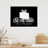 Leben für heute Inspiration Poster (Küche)