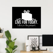 Leben für heute Inspiration Poster (Heimbüro)