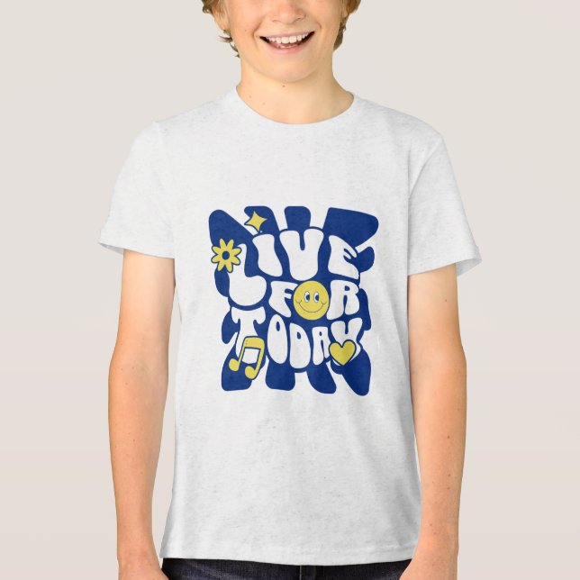 Leben für heute Kinder Tri-Blend Shirt (Vorderseite)