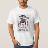 Leben gebleicht Rosa Leopard T-Shirt (Vorderseite)
