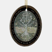 Leben gefüllt mit Segen-Nachricht Keramik Ornament (Rechts)