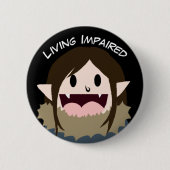 Leben gehindert button (Vorderseite)