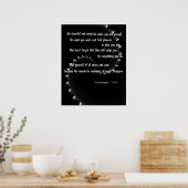 Leben genießen - Ecclesiastes 11:9,10 Poster (Küche)