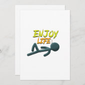 Leben genießen einladung (Vorne/Hinten)