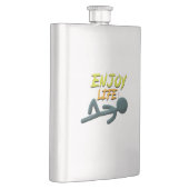 Leben genießen flachmann (Rechts)