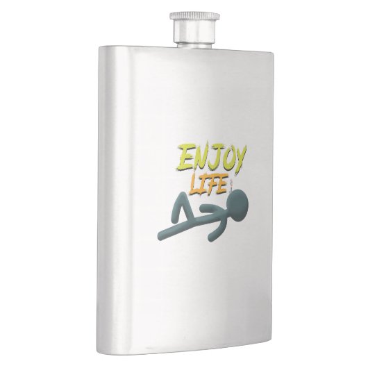 Leben genießen flachmann (Rechts)