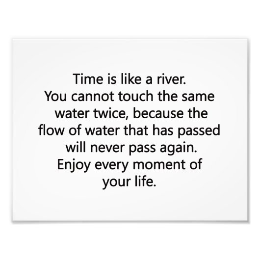 Leben genießen fotodruck (Vorne)