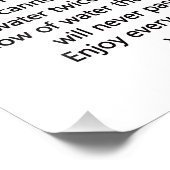 Leben genießen fotodruck (Ecke)