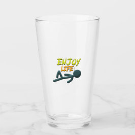 Leben genießen glas