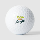 Leben genießen golfball (Vorderseite)