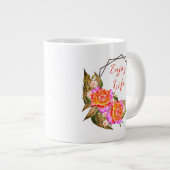 Leben genießen Jumbo-Tasse (Vorderseite Rechts)