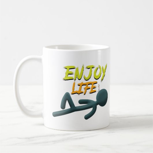 Leben genießen kaffeetasse (Links)