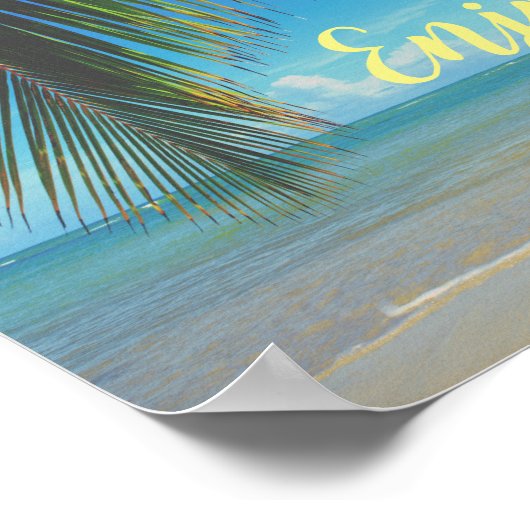 Leben genießen poster (Ecke)