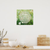 Leben genießen poster (Küche)