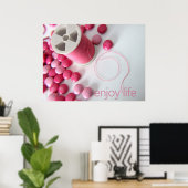 Leben genießen poster (Heimbüro)