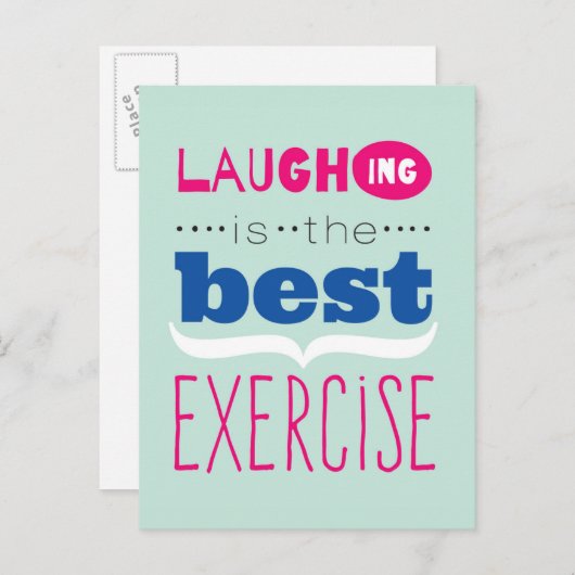 Leben genießen postkarte (Vorne/Hinten)