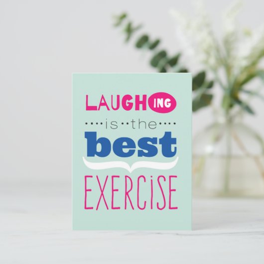 Leben genießen postkarte (Stehend Vorderseite)