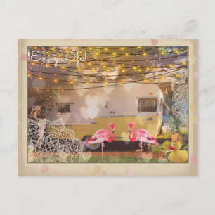 Leben genießen postkarte