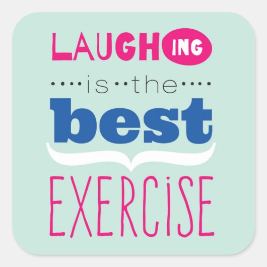 Leben genießen quadratischer aufkleber (Vorderseite)