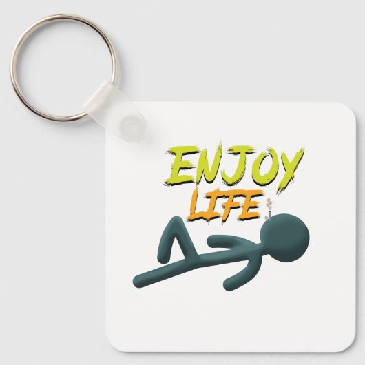 Leben genießen schlüsselanhänger (Vorderseite)