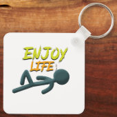 Leben genießen schlüsselanhänger (Rückseite)